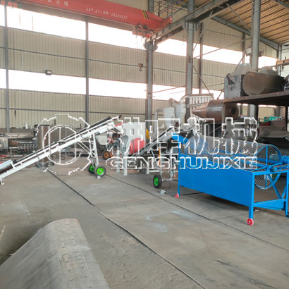 松樹皮粉碎篩分生產線