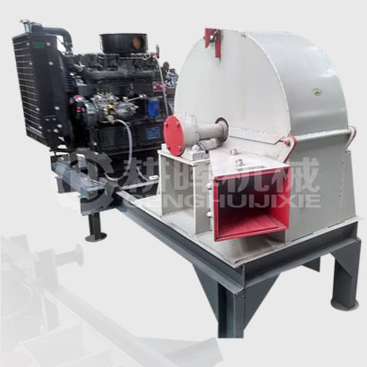 GH800柴油水平進料木削機柴油全自動食用菌鋸末機